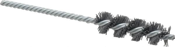 Osborn - 5/8" Diam Helical Nylon Tube Brush - 2" Brush Length, 5" OAL, 0.208" Diam Shank - Caliber Tooling