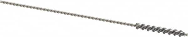 Osborn - 0.135" Diam Helical Nylon Tube Brush - 1" Brush Length, 4" OAL, 0.067" Diam Shank - Caliber Tooling