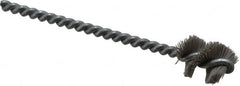 Osborn - 0.765" Diam Helical Nylon Tube Brush - 1" Brush Length, 5" OAL, 0.228" Diam Shank - Caliber Tooling