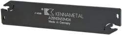 Kennametal - 1.2598" Blade Height, 0.1339" Blade Width, 5.9055" OAL, Neutral Cut, Double End Indexable Cut-Off Blade - 50mm Max Depth of Cut, A2BNSN Blade, A2 Cut-Off Series - Caliber Tooling