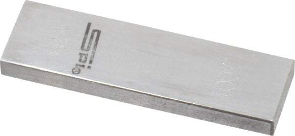 SPI - 0.1001" Rectangular Steel Gage Block - Accuracy Grade 0, Includes NIST Traceability Certification - Caliber Tooling