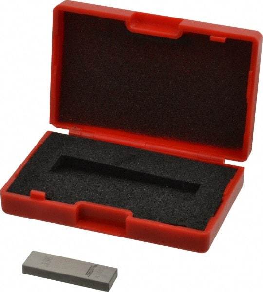 SPI - 0.138" Rectangular Steel Gage Block - Accuracy Grade 0, Includes NIST Traceability Certification - Caliber Tooling