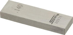 SPI - 0.14" Rectangular Steel Gage Block - Accuracy Grade 0, Includes NIST Traceability Certification - Caliber Tooling