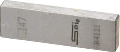 SPI - 0.147" Rectangular Steel Gage Block - Accuracy Grade 0, Includes NIST Traceability Certification - Caliber Tooling