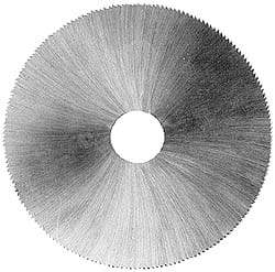 Made in USA - 2-1/2" Diam x 0.045" Blade Thickness, 1/2" Arbor Hole Diam, 110 Teeth, Solid Carbide, Jeweler's Saw - Uncoated - Caliber Tooling