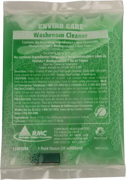 Rochester Midland Corporation - 1 oz Packet Liquid Bathroom Cleaner - Unscented Scent, General Purpose Cleaner - Caliber Tooling