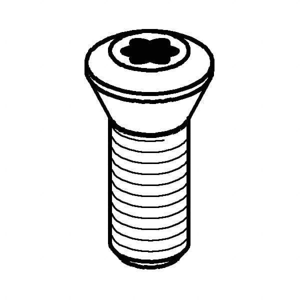 Kennametal - Hex Socket for Indexables - 1/4-20 Thread, For Use with Wedges - Caliber Tooling