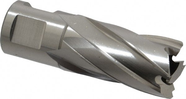 Hougen - 25/32" Diam x 1" Deep High Speed Steel Annular Cutter - Caliber Tooling