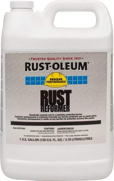 Rust-Oleum - 1 Gal Rust Converter - 590 to 1,175 Sq Ft/Gal Coverage, 40 min Tack Free Dry Time, 1 hr Full Dry Time - Caliber Tooling