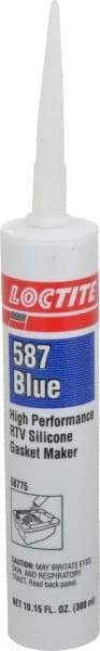 Loctite - 300 mL Cartridge Blue RTV Silicone Joint Sealant - 30 min Tack Free Dry Time, 24 hr Full Cure Time, Series 587 - Caliber Tooling