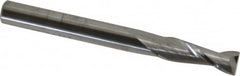 SGS - 1/4", 2 Flute, Single End, Solid Carbide, 0.015" Corner Radius End Mill - 2-1/2" OAL, 30° Helix, Right Hand Flute, 3/4" LOC, Right Hand Cut - Caliber Tooling