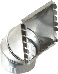 Made in USA - 6" ID Galvanized Duct Square Takeoff - 6-1/2" Long x 6-1/2" Wide, Standard Gage, 32 Piece - Caliber Tooling