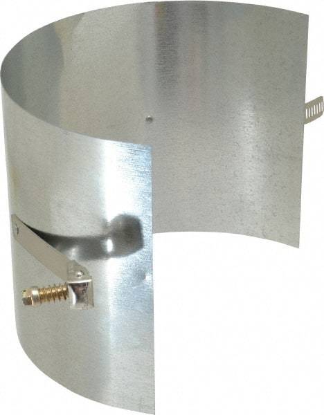 Made in USA - 4" ID Galvanized Duct Drawband - 4" Long, Standard Gage, 25 Piece - Caliber Tooling