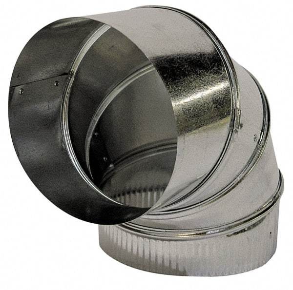 Made in USA - 18" ID Galvanized Duct Round Adjustable Elbow - 24 Gage, 1 Piece - Caliber Tooling