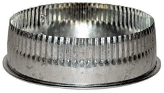 Made in USA - 7" ID Galvanized Duct Tee Cover with Crimp - Standard Gage, 40 Piece - Caliber Tooling