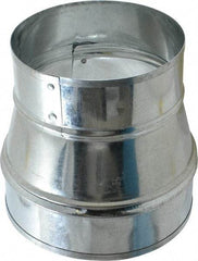 Made in USA - 6" ID Galvanized Duct Tapered Reducer without Crimp - Standard Gage, 20 Piece - Caliber Tooling