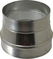 Made in USA - 8" ID Galvanized Duct Tapered Reducer without Crimp - Standard Gage, 12 Piece - Caliber Tooling