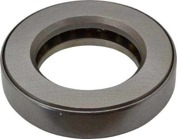 INA Bearing - 2-1/8" Inside x 3-19/32" Outside Diam, 13/16" Thick, Steel Ball Thrust Bearing - 30,000 Lbs. Static Capacity, 11,100 Max Pressure x Velocity - Caliber Tooling