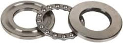 INA Bearing - 1-5/8" Inside x 2.969" Outside Diam, 13/16" Thick, Steel Ball Thrust Bearing - 14,000 Lbs. Static Capacity, 6,100 Max Pressure x Velocity - Caliber Tooling