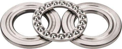 INA Bearing - 1-3/4" Inside x 3-3/32" Outside Diam, 13/16" Thick, Steel Ball Thrust Bearing - 14,000 Lbs. Static Capacity, 6,100 Max Pressure x Velocity - Caliber Tooling