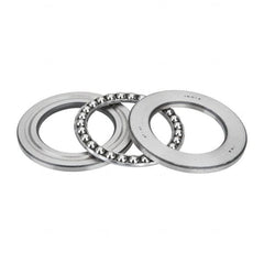 INA Bearing - 2-1/2" Inside x 3.969" Outside Diam, 13/16" Thick, Steel Ball Thrust Bearing - 27,500 Lbs. Static Capacity, 10,300 Max Pressure x Velocity - Caliber Tooling