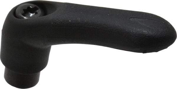 Gibraltar - 1/4-20, 0.39" Hub Diam, Thermoplastic Elastomer Adjustable Clamping Handle - Caliber Tooling