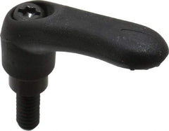 Gibraltar - 1/4-20, 0.39" Hub Diam, Thermoplastic Elastomer Adjustable Clamping Handle - 0.59" Stud Length - Caliber Tooling