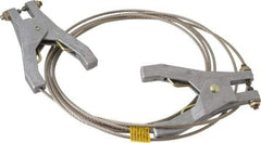 Hubbell Workplace - 19 AWG, 10 Ft., Hand Clamp, Grounding Cable with Clamps - Noninsulated, Includes 2 Hand Clamps - Caliber Tooling