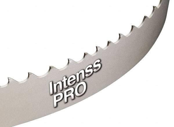 Starrett - 6 to 10 TPI, 12' Long x 1-1/4" Wide x 0.042" Thick, Welded Band Saw Blade - Bi-Metal, Toothed Edge, Raker Tooth Set, Contour Cutting - Caliber Tooling