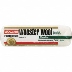 Wooster Brush - 1/2" Nap, 9" Wide Paint Roller - Semi-Rough Texture, Lambswool - Caliber Tooling