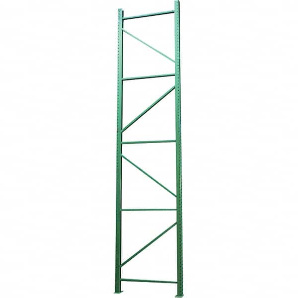 Vestil - 24,000 Lb Capacity Heavy-Duty Framing Upright Pallet Storage Rack - 42" Wide x 168" High x 42" Deep, Green - Caliber Tooling