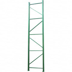 Vestil - 24,000 Lb Capacity Heavy-Duty Framing Upright Pallet Storage Rack - 42" Wide x 168" High x 42" Deep, Green - Caliber Tooling