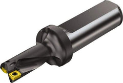 Sandvik Coromant - 4.463" Max Drill Depth, 2xD, 2-1/8" Diam, Indexable Insert Drill - 2 Inserts, 1-1/2" Shank Diam, Flange Shank - Caliber Tooling