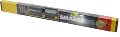 Smart Tool - 24" Long 2 Vial Box Beam Level - Aluminum, Silver, 1 Level & 1 Plumb Vials - Caliber Tooling