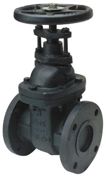 Legend Valve - 8" Pipe, Class 125, Flanged Cast Iron Solid Wedge OS & Y Gate Valve - 200 WOG, 125 WSP, Bolted Bonnet - Caliber Tooling