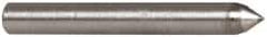 Made in USA - 1" Long x 1/8" Shank Diam Single Point Diamond Dresser - 75° Included Angle - Caliber Tooling