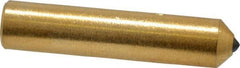 Norton - 1/2 Carat Single Point Diamond Dresser - 2" Long x 7/16" Shank Diam, Contains 3 Stones - Caliber Tooling