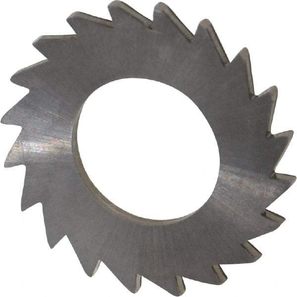 Made in USA - 1" Diam x 1/16" Blade Thickness x 1/2" Arbor Hole Diam, 20 Tooth Slitting and Slotting Saw - Arbor Connection, Solid Carbide, Concave Ground - Caliber Tooling