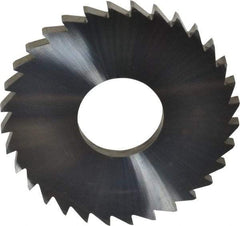 Made in USA - 1-3/4" Diam x 1/8" Blade Thickness x 5/8" Arbor Hole Diam, 32 Tooth Slitting and Slotting Saw - Arbor Connection, Solid Carbide, Concave Ground - Caliber Tooling