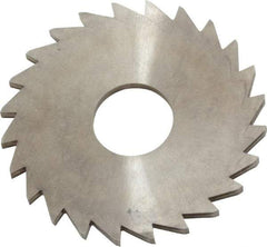 Made in USA - 1-1/4" Diam x 1/16" Blade Thickness x 3/8" Arbor Hole Diam, 24 Tooth Slitting and Slotting Saw - Arbor Connection, Right Hand, Uncoated, Solid Carbide, Concave Ground - Caliber Tooling