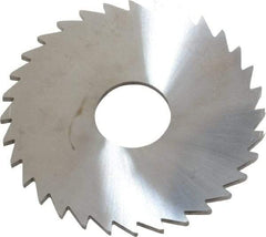 Made in USA - 1-3/4" Diam x 1/16" Blade Thickness x 1/2" Arbor Hole Diam, 32 Tooth Slitting and Slotting Saw - Arbor Connection, Solid Carbide, Concave Ground - Caliber Tooling