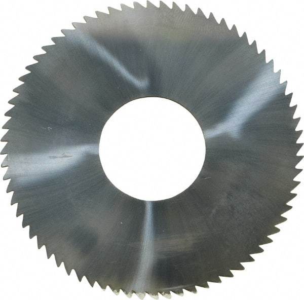 Made in USA - 2-1/2" Diam x 1/16" Blade Thickness x 7/8" Arbor Hole Diam, 72 Tooth Slitting and Slotting Saw - Arbor Connection, Solid Carbide, Concave Ground - Caliber Tooling