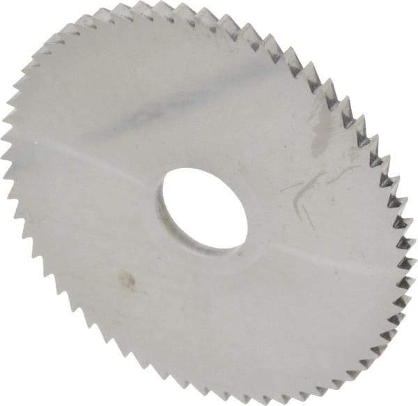 Made in USA - 2-3/4" Diam x 1/8" Blade Thickness x 5/8" Arbor Hole Diam, 60 Tooth Slitting and Slotting Saw - Arbor Connection, Solid Carbide, Concave Ground - Caliber Tooling