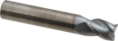 RobbJack - 1/2", 3 Flute, Single End, Solid Carbide, Corner Chamfer End Mill - 3" OAL, 40° Helix, Right Hand Flute, 5/8" LOC, Right Hand Cut - Caliber Tooling