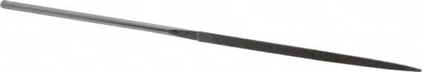 Grobet - 5-1/2" OAL Very Fine Three Square Needle Diamond File - 2-1/2 LOC, 220 Grit - Caliber Tooling