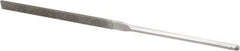 Grobet - 5-1/2" OAL Fine Equalling Needle Diamond File - 2-1/2 LOC, 220 Grit - Caliber Tooling