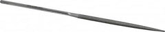 Grobet - 5-1/2" OAL Very Fine Half Round Needle Diamond File - 2-1/2 LOC, 220 Grit - Caliber Tooling