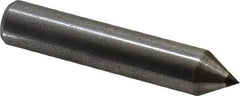 Made in USA - 1/3 Carat Single Pencil Point Diamond Dresser - 2" Long x 3/8" Shank Diam, 60° Included Angle - Caliber Tooling