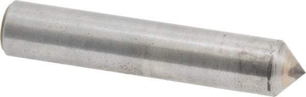 Made in USA - 1/2 Carat Single Pencil Point Diamond Dresser - 2" Long x 3/8" Shank Diam, 90° Included Angle - Caliber Tooling