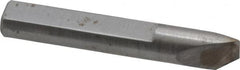 Made in USA - 0.005" Single Point Diamond Dresser - 1-9/16" Long x 1/4" Shank Diam, 40° Included Angle - Caliber Tooling